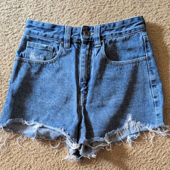 Cotton: On High Rise Mom Jean Shorts Size 2 - Picture 1 of 5